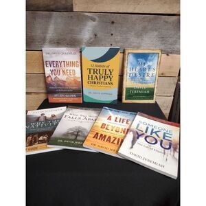 Lot of 7 David Jeremiah Bks/Study Guides - Someone Like You, and More